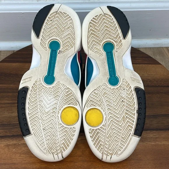 adidas Multicolor High-Top Athletic Sneakers — Pink, Teal, Yellow - Picture 16 of 16